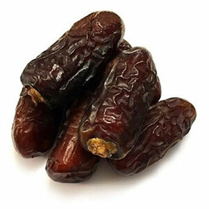 Piarom Date or Maryami Date is another type of semi-dried Date . Piarom Dates have dark brown skin which is fully attached to the flesh.